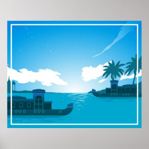 Poster Um barco no mar-18530