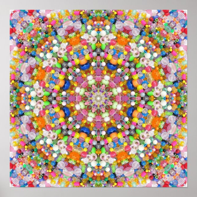 Poster Um Bead Mandala (Frente)