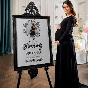 Poster Um bebê está criando Chá de fraldas de Gótico Cave