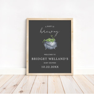 Poster Um Bebê está criando o Halloween