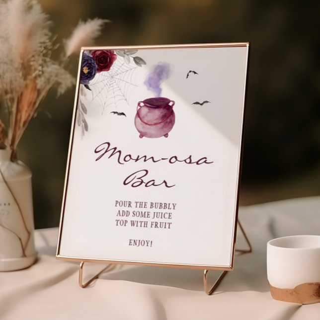 Poster Um Bebê Está Fazendo Bar De Halloween Momosa (Criador carregado)