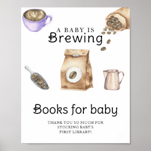 Poster Um bebê está preparando café Livros para bebê