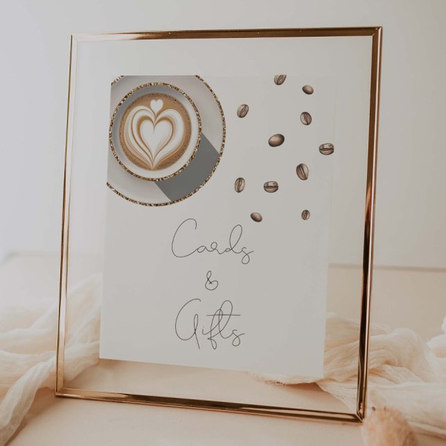 Poster Um bebê está preparando cartões e presentes de Chá (Criador carregado)