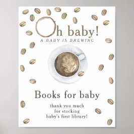 Poster Um bebê está preparando Livros para o bebê