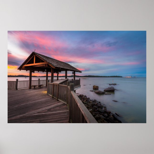 Poster Um belo pôr do sol (Frente)