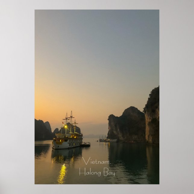 Poster Um belo pôr do sol em Hao Bay Vietnam Case-Mate (Frente)
