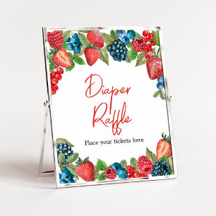 Poster Um Berry Sweet Fralda Raffle