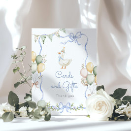 Poster Um Bobo ganso Cartões e Festa de aniversário de pr