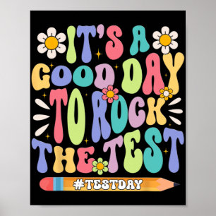 Poster Um Bom Dia Para Atingir O Motivato De Teste Da Gro