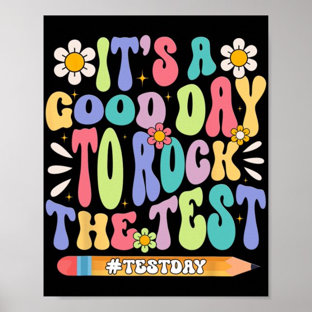Poster Um Bom Dia Para Atingir O Motivato De Teste Da Gro (Frente)