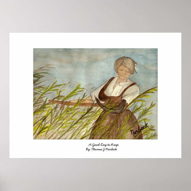 Póster Um bom dia para colher (Frente)