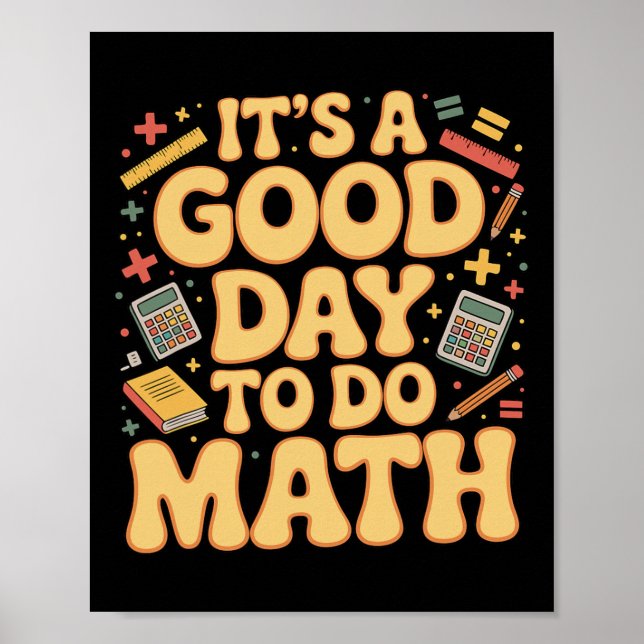 Poster Um Bom Dia Para Fazer Professor De Matemática Aman (Frente)