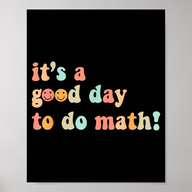 Poster Um Bom Dia Para Fazer Professor De Matemática De V (Frente)