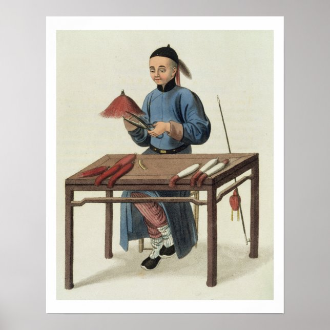 Póster Um Boné Maker, placa 51 de "A fantasia da China", (Frente)