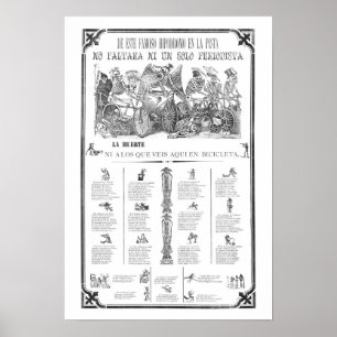 PÓSTER UM BORDO DE "CALAVERA" DE JOSE GUADALUPE POSADA