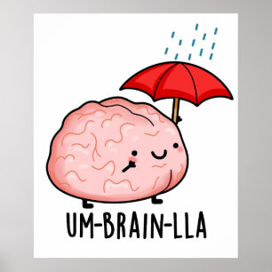 Poster Um-brain-lla Piadas Divertidas do Cérebro 