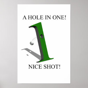 Poster Um Buraco Numa Bola De Golfe