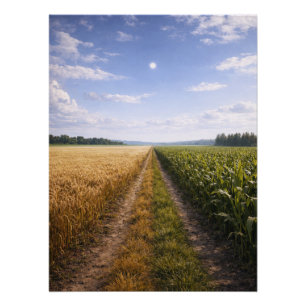 Póster Um Caminho à Frente – Paisagem Simbólica Minimalis