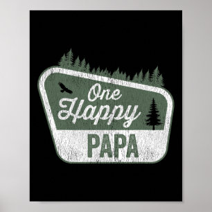 Poster Um Campo de Festa de aniversário Feliz Papa Corres