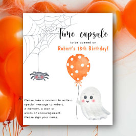 Poster Um Capsula do Tempo de Halloween Assustador no 1º 