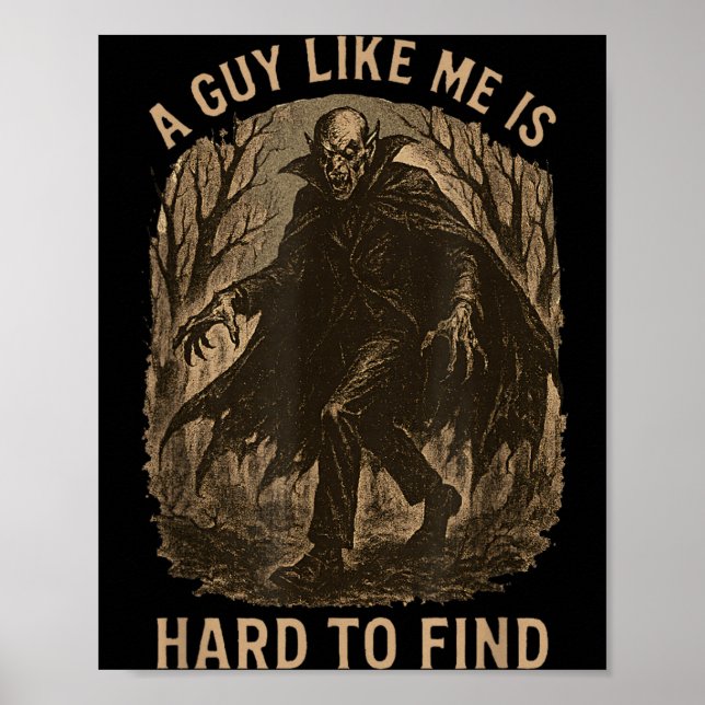 Poster Um Cara Como é Difícil de Encontrar Halloween Vamp (Frente)