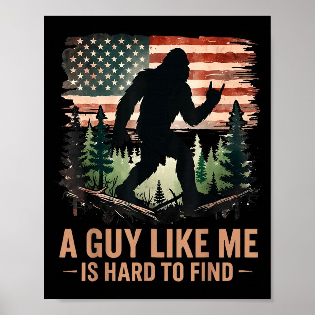 Poster Um Cara Como Eu É Difícil de Encontrar Bigfoot Div (Frente)