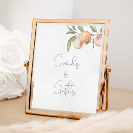 Poster Um Cartões E Presentes De Pêssego Doce