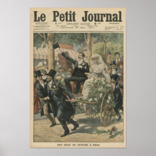 Poster Um casamento em um handcart