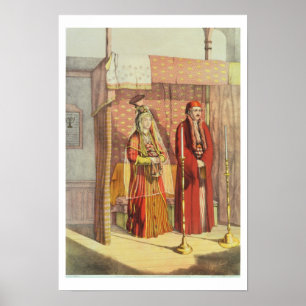 Póster Um casamento judaico, gravado por Parsons de
