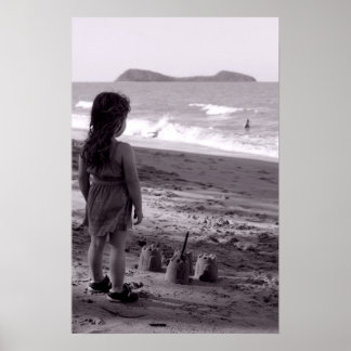 Póster Um castelo perto do mar