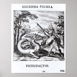 Poster Um cavaleiro derrotando 'Rot'