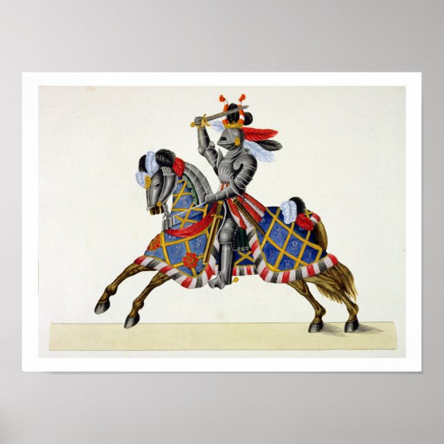 Póster Um cavaleiro em um torneio, prato de Uma História  (Frente)