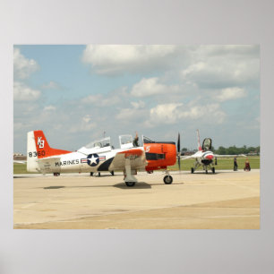 Poster Um cavaleiro Trojan T-28.