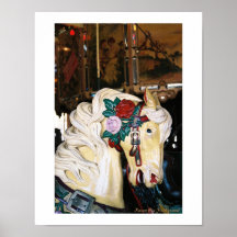 Um Cavalo Carrossel Vintage