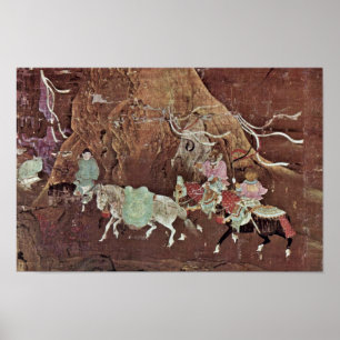 Poster Um Cavalo Tributário Para Imperador Xuanzong De Ta