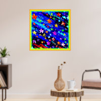 Um Céu Estrelado De Cor Brilhante. Comprar Agora