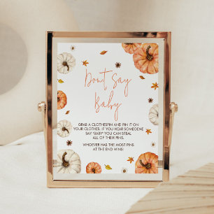 Poster Um Chá de fraldas de abóbora não diga amor