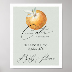 Poster Um Chá de fraldas De Laranja De Citrus