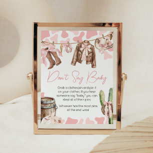 Poster Um Chá de fraldas de vaquinha Não diga amor