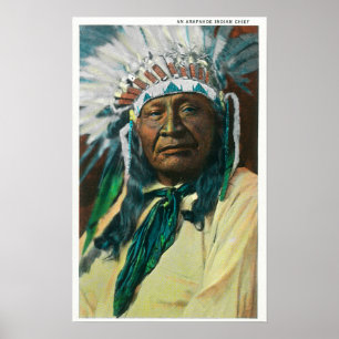 Póster Um chefe indiano PortraitColorado do Arapahoe