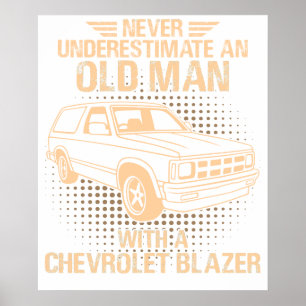 Poster Um Chevrolet Blazer 1989 de homem velho