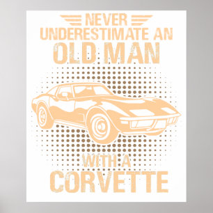 Poster Um Chevrolet Corvette 1979 C3 Velho