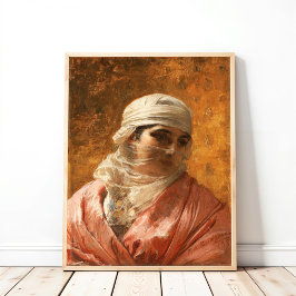 Poster Um circassiano por Frederick Arthur Bridgman, Arte