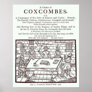 Poster Um Cluster de Coxcombes' de John Taylor