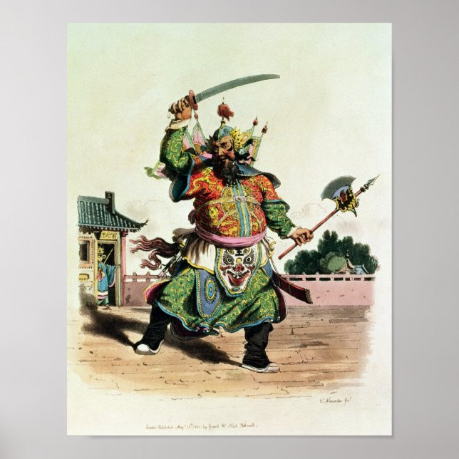 Póster Um comediante chinês (Frente)