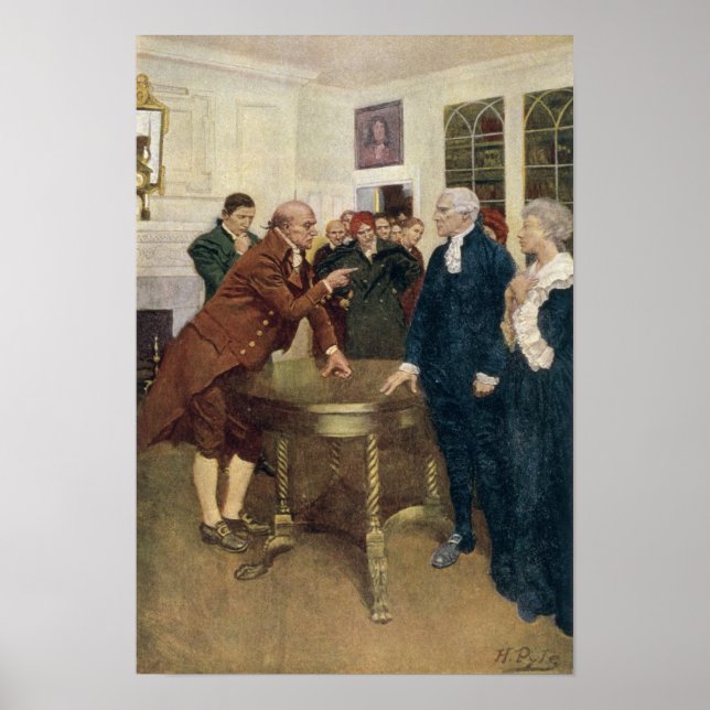 Poster Um Comitê dos Patriotas a Entregar um Ultimato (Frente)