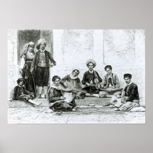 Poster Um concerto judeu, Tlemcen (Frente)