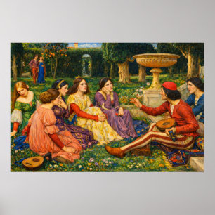 Poster Um Conto do Decameron por Waterhouse