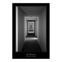 Um convite, estilo de galeria de arte