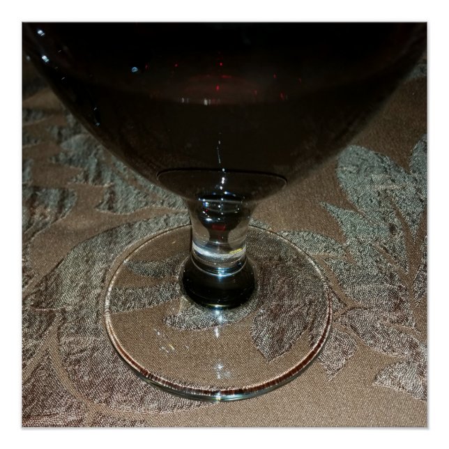 Póster um copo de vinho tinto (Frente)